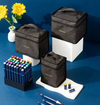 Набор спиртовых маркеров Finenolo в сумке-пенале (80 цв.)