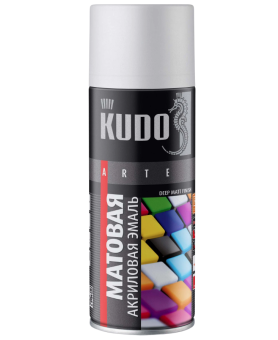 Краска аэрозольная KUDO серая, 520 мл, (12) 22059