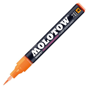 Маркер Molotow UV-Fluorescent Pump Softliner 1 мм orange UV.04 (оранжевый)