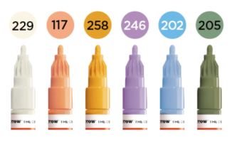 Набор маркеров Molotow ONE4ALL Acrylic Twin Pastel Modern Set (6 шт.)