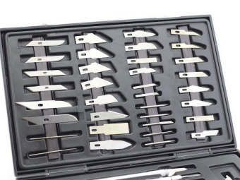 JAS 4007 Набор ножей с цанговым зажимом, 51 предмет