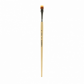 Кисть Альбатрос серии Хобби, из синтетики разной длины, плоская №12