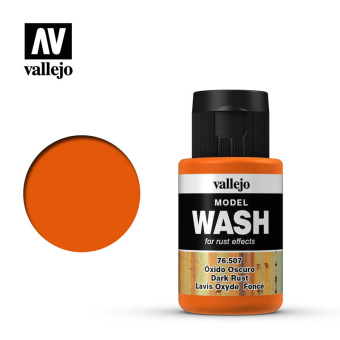 76507 Тонировки Vallejo Model Wash Dark Rust (Ржавчина Темная)