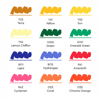 Набор маркеров Sketchmarker 12 Basic 5 Set (12 шт. + сумка-органайзер)