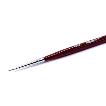 Кисть Roubloff серии 301T Master №00, круглая, колонок, короткая ручка
