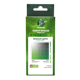 Набор универсальных красок Jim Scale 02.700 “Зеленые цвета”