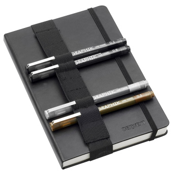 Derwent Набор капиллярных ручек Graphik Line Maker 4 ручки + Bullet Journal (A5, 120 л, 100 г/кв.м)