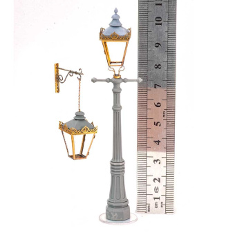 MiniWarPaint Столб фонарный "чугунный" 1-2 фонаря, размер M