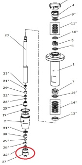 Iwata 04943920 Адаптер клапана для насоса iCon