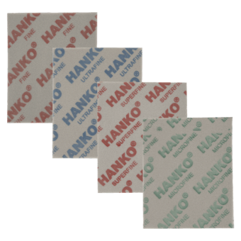 HANKO Шлифовальная губка односторонняя Single-Sided Sponge Pads White 114 x 140 x 5 мм Fine (Р180-240)